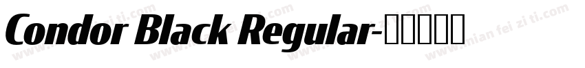 Condor Black Regular字体转换